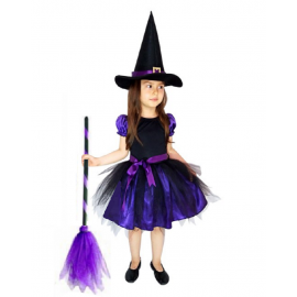 Halloween Tatlı Cadı Kostümü Mor